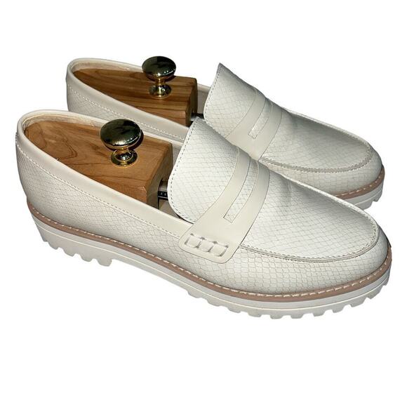 Dolce Vita Abbott Ivory Snakeskin Print Loafers Size 9.5 Runs Large (10) - Picture 10 of 10